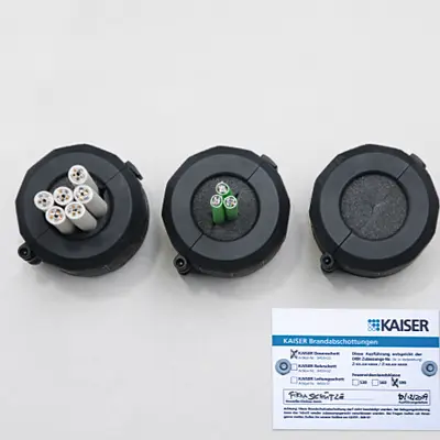 Le cloisonnement de boîtiers DS 90 / 74 mm peut également servir de cloisonnement de réserve.