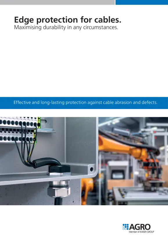 Edge protection for cables.