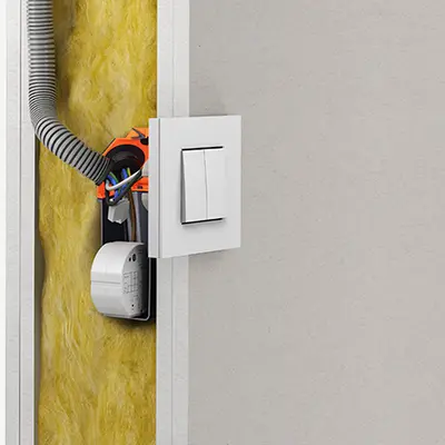 Onderbrenging van elektronische onderdelen, zoals bv. actuators.