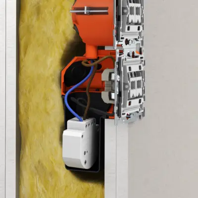 Gewaarborgd luchtdicht – veilige aansluitruimte voor elektronische componenten.