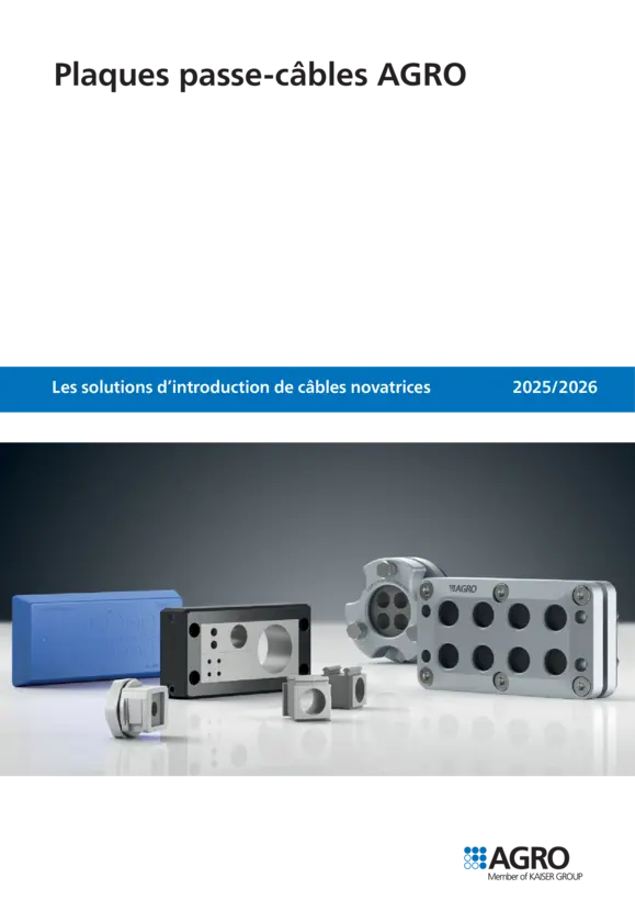 Plaques passe-câbles AGRO (MCE Pro + MCE Syntec®)