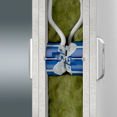 Also for directly opposing installation up to a 5-way combination.