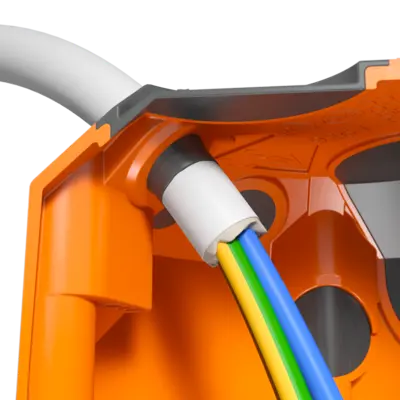 The ECON® technology elastic sealing membrane fits itself around the conduit or cable during piercing. This prevents uncontrolled air flows.