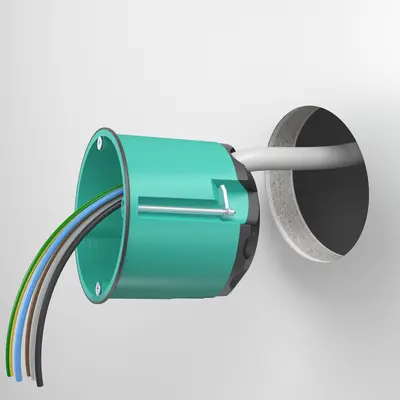 Insert the cables through the elastic sealing membrane and tighten the screws.