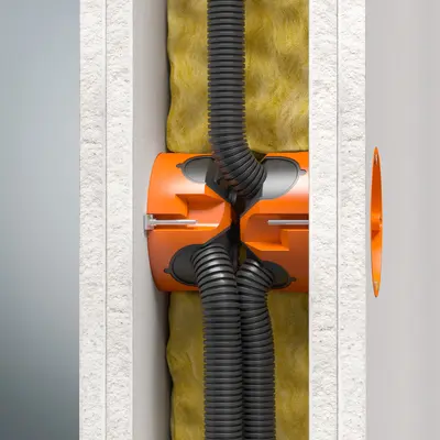 …which is ideal for use in slim wall constructions and installation levels. 