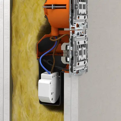 Garantie d'étanchéité à l'air – espace de raccordement sûr pour composants électroniques.