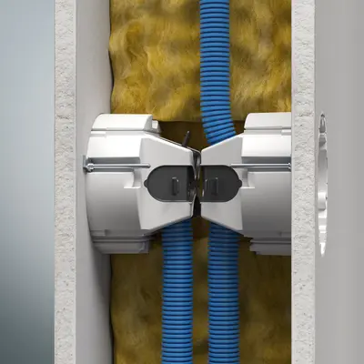 …which is ideal for use in slim wall constructions and installation levels. 