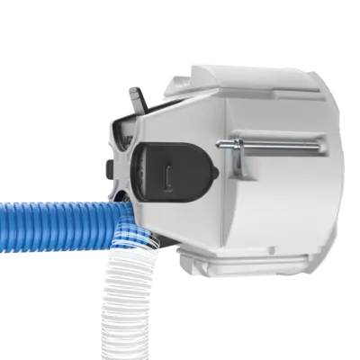 The conduit can be angled in the entry by up to 90°…