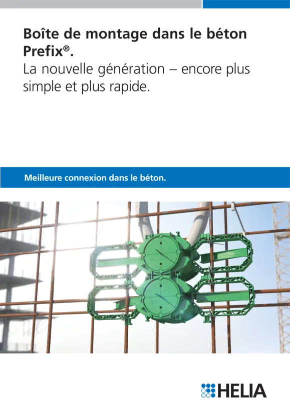 Boîte de montage dans le béton Prefix®.