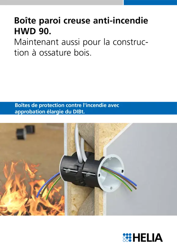 Boîte paroi creuse anti-incendie HWD 90.