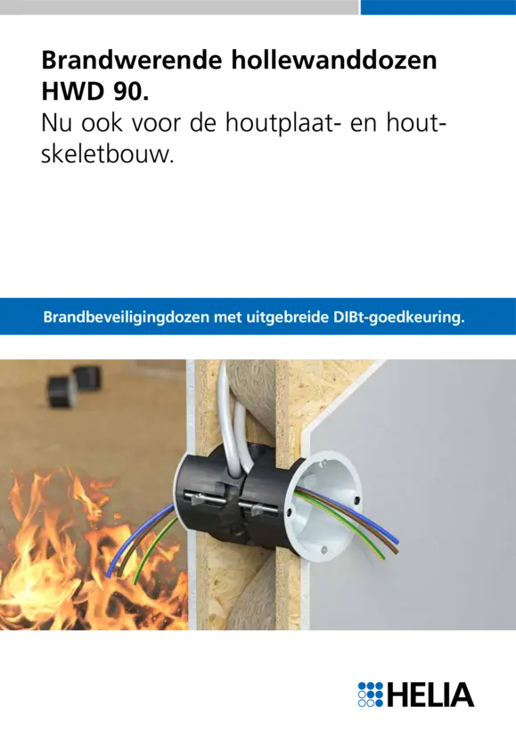 Brandwerende hollewanddozen HWD 90