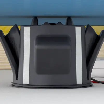 La structure de la surface arrière réduit la pression sur le pare-vapeur et garantit une dissipation optimale de la chaleur.