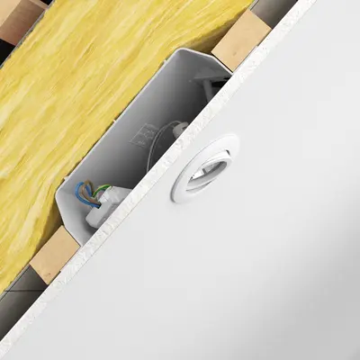 EnoX® crea uno spazio flessibile per l'installazione elettrica nel livello di isolamento.