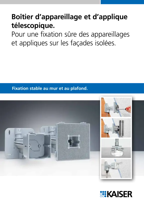 Boîte à encastrer télescopique Porte-outils télescopique