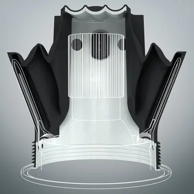 Étanchéité à l'air garantie même avec les ressorts de fixation écartés.