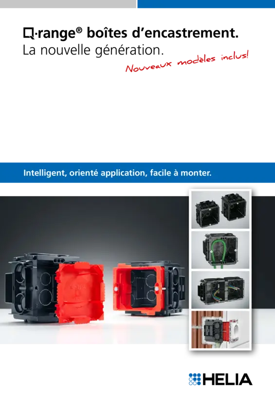 Q-range® boîtes d’encastrement