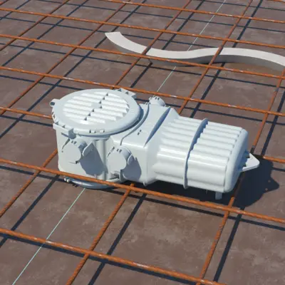 After inserting the reinforcement, the required reinforcement cuts can be made and the casings can be latched to the front parts.