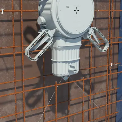 Following pre-fixing by using Prefix® installation clamps, both your hands are free to carry out fast, secure fixing to the reinforcement using tie wires.