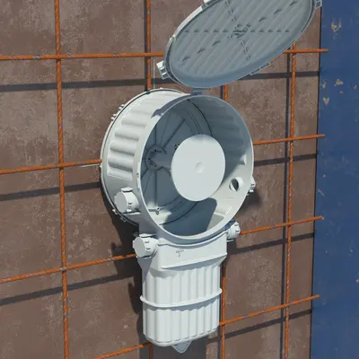 En cas d'utilisation de HaloX® 180 ou HaloX® 250, le kit de montage mural (art. n° 1299-xx) doit être utilisé pour stabiliser davantage les boîtiers.