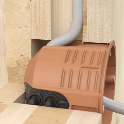 De innovatieve leidinginvoeren compenseren ideaal voor boorgaten buiten de richting en zorgen voor een optimale kabelverbinding met de contactdoos.