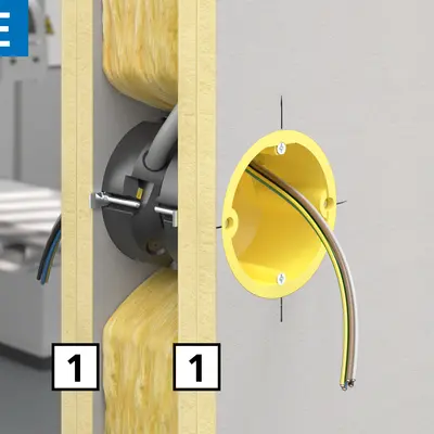 Twee tegenoverliggend gemonteerde stralingwerende dozen halen een loodequivalent van 3 mm Pb