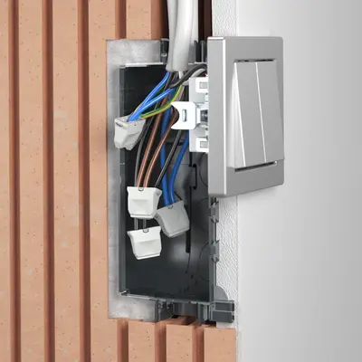... pour l'installation décentralisée, par exemple de petits actionneurs de fenêtre pour la commande des stores et du chauffage dans le mur extérieur.