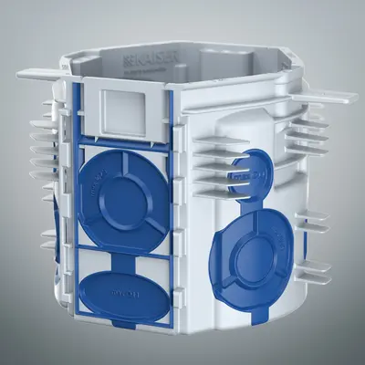 Due to entries being close to the base, the cable can be stowed directly on the base and take up little space.