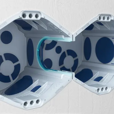 ...furthermore, the underlying ECON® Multi-Membrane can be additionally removed for even more wiring space.