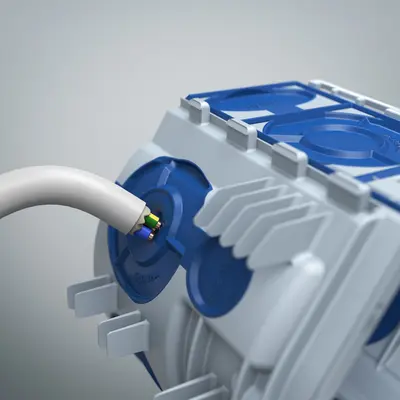 The toolless cable and conduit entries reduce installation time and make processing easier.