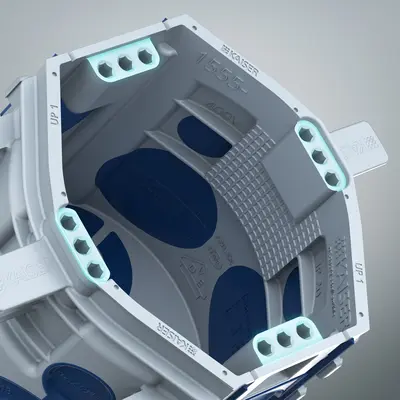 ...4 x 3 screw domes for maximum flexibility.