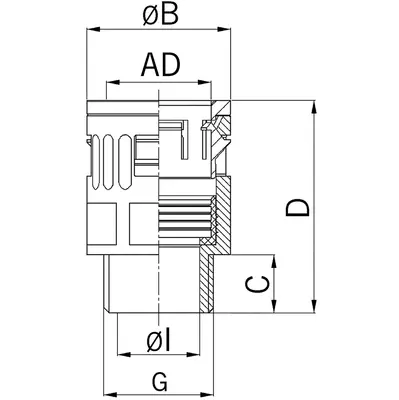 - Quick connector RQG-P
- Grey