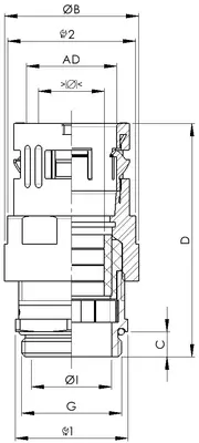 - Connettore FLEXAquick RQGKZAE
- Nero
- Inserto di tenuta in due pezzi