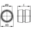 - Movable insert for conduit clamp
- Red