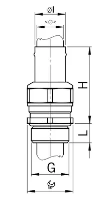 - Multi-piece sealing insert
- not overall length insulated
- Protection class IP69 for hose