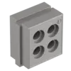 - Cable gland grommets for cables with diameters from 2 to 6 mm