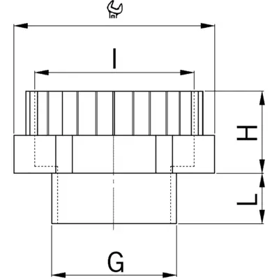 - PG-buitenschroefdraad
- Metrische binnenschroefdraad
- lichtgrijs
