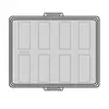 - Coiffe avant surélevée, équipée de 8 perforations pour les prises à 3 pôles WAGO WINSTA® MIDI / Wieland gesis® CLASSIC GST18®