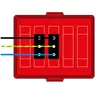 - Voor bijvoorbeeld een aparte noodverlichtingsgroep.
- Voorzien van VD-draad 2,5 mm².
- Alle connectoren zijn standaard voorzien van vergrendeling.