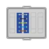 - Voor DALI gestuurde verlichting.
- Voorzien van VD-draad 2,5 mm².
- Alle connectoren zijn standaard voorzien van vergrendeling.
- Wieland gesis® CLASSIC GST18® snap-in connector
- 5-pin for DALI applications
- Connectors are self-locking, can be released with tools
- Prefabricated with connection wires 2.5 mm²