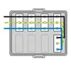 - Voorzien van VD-draad 2,5 mm².
- Alle connectoren zijn standaard voorzien van vergrendeling.
