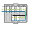 - Voorzien van VD-draad 2,5 mm².
- Alle connectoren zijn standaard voorzien van vergrendeling.