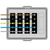 - Voorzien van VD-draad 2,5 mm².
- Alle connectoren zijn standaard voorzien van vergrendeling.