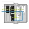 - Zwarte en witte delen gescheiden te schakelen.
- Voorzien van VD-draad 2,5 mm².
- Alle connectoren zijn standaard voorzien van vergrendeling.
- Prefabricated with connection wires 2.5 mm²
- Suitable for WAGO WINSTA® MIDI or Wieland gesis® CLASSIC GST18®