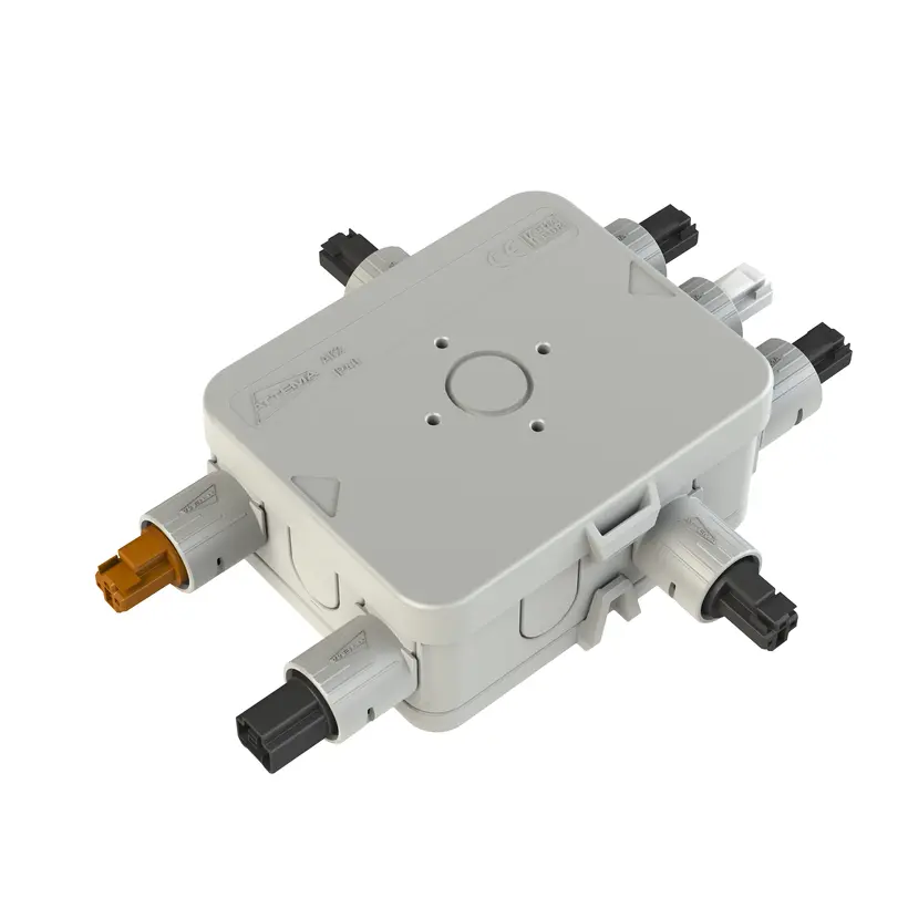 - Equipped with 1x power supply (male black), 1x switch (female brown), 1x light point connection (female white).