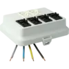 - Zwarte en witte delen gescheiden te schakelen.
- Voorzien van VD-draad 2,5 mm².
- Alle connectoren zijn standaard voorzien van vergrendeling.