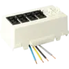 - Zwarte en witte delen gescheiden te schakelen.
- Voorzien van VD-draad 2,5 mm².
- Alle connectoren zijn standaard voorzien van vergrendeling.