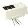 - Zwarte en witte delen gescheiden te schakelen.
- Voorzien van VD-draad 2,5 mm².
- Alle connectoren zijn standaard voorzien van vergrendeling.