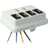- Zwarte en witte delen gescheiden te schakelen.
- Voorzien van VD-draad 2,5 mm².
- Alle connectoren zijn standaard voorzien van vergrendeling.