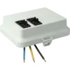 - Équipé d'un fil VD de 2,5 mm².
- Tous les boîtiers sont équipés de série d'un système de verrouillage.
- Assemblage avec des fils de connexionde 2,5 mm²
- Convient pour WAGO WINSTA® MIDI ou Wieland gesis® CLASSIC GST18®.