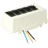 - Alle connectoren zijn standaard voorzien van vergrendeling.
- Voorzien van VD-draad 2,5 mm².